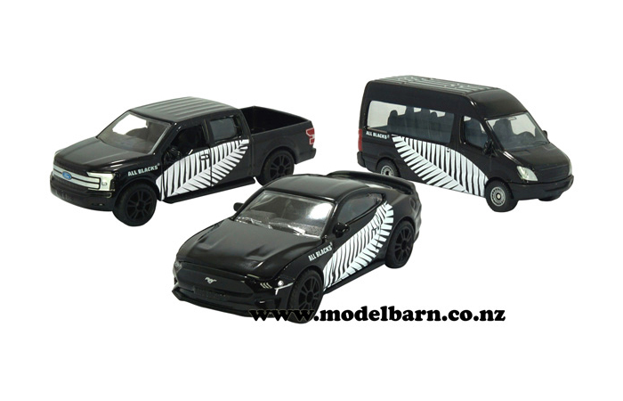 All Blacks Team Vehicle Set (3)