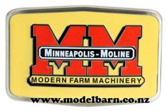 Belt Buckle Minneapolis-Moline (yellow)-belt-buckles-Model Barn