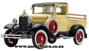 1/18 Ford Model A Pick-Up (1931, Bronson Yellow)-ford-Model Barn