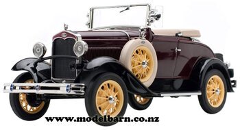 1/18 Ford Model A Roadster (1931, Ford Maroon)-ford-Model Barn