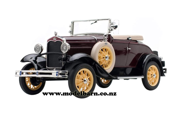 1/18 Ford Model A Roadster (1931, Ford Maroon)