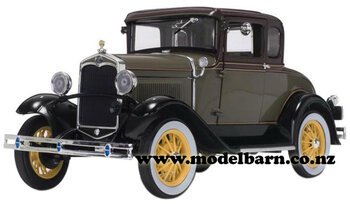 1/18 Ford Model A Coupe (1931, Stone Brown)-ford-Model Barn