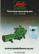 Lister Three Phase Generator Sets Brochure-other-brochures-Model Barn