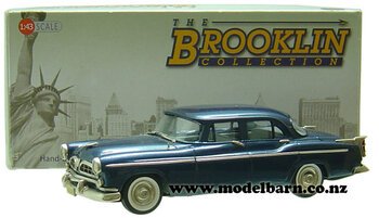 1/43 Chrysler Windsor Sedan (1955, dark metallic blue)-chrysler-and-valiant-Model Barn