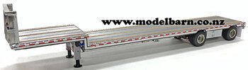 1/50 East Drop Deck Semi Trailer (Aluminium & Silver)-trailers-Model Barn