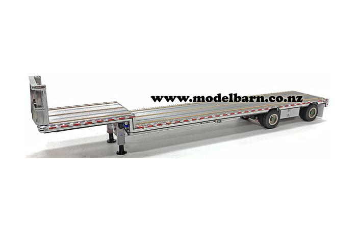 1/50 East Drop Deck Semi Trailer (Aluminium & Silver)