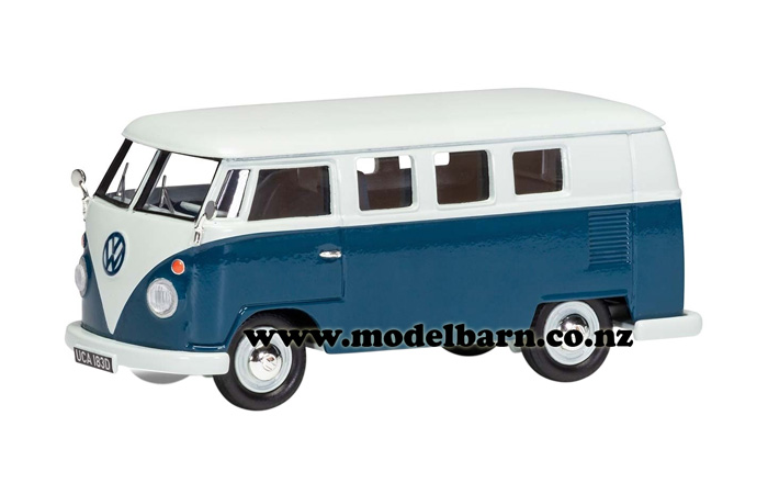 1/43 VW Kombi Type 2 Campervan (blue & white)