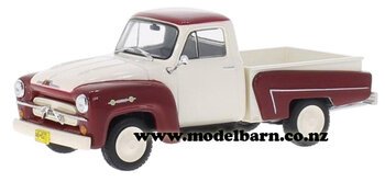 1/43 Chev 3100 Pick-Up (1958, dark red & white)-chevrolet-and-gmc-Model Barn