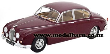 1/24 Jaguar Mk II (1960, burgundy)-jaguar-and-daimler-Model Barn