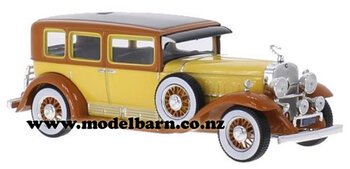1/43 Cadillac V16 LWB Imperial Sedan (1930, yellow & brown)-cadillac-Model Barn