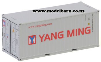 1/50 20ft Metal Shipping Container "Yang Ming"-trailers,-containers-and-access.-Model Barn