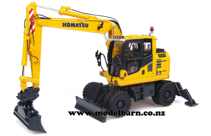 1/50 Komatsu PW148-10 Wheel Excavator & Attachments