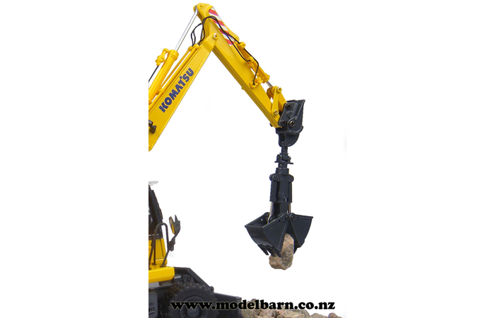 1/50 Komatsu PW148-10 Wheel Excavator with Clamshell Bucket