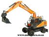 1/50 Doosan DX160W Wheeled Excavator & Attachments
