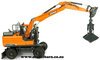 1/50 Doosan DX160W Wheeled Excavator & Attachments