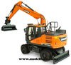 1/50 Doosan DX160W Wheeled Excavator & Attachments
