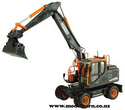 1/50 Doosan DX160W Wheel Excavator "Black Edition"-other-construction-Model Barn