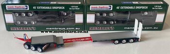 1/50 CTE 3-Axle Dolly & 3-Axle Drop Deck Low Loader "Membreys"-trailers-Model Barn