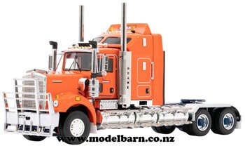 1/50 Kenworth C509 Heavy Haulage Prime Mover (Orange & Blue)-kenworth-Model Barn