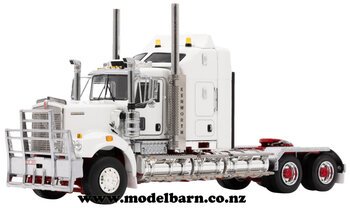 1/50 Kenworth C509 Heavy Haulage Prime Mover (White & Red)-kenworth-Model Barn