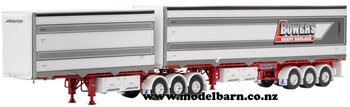 1/50 Freighter Eziliner B-Double Trailer Set "Bower's"-trailers,-containers-and-access.-Model Barn