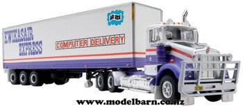 1/64 Kenworth SAR with Curtainsider Semi-Trailer "Kwikasair"-kenworth-Model Barn