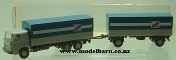 1/87 MAN-Bussing Truck & Trailer "Fern Schnell Gut"-man-Model Barn
