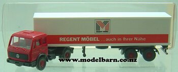1/87 Mercedes 1619 & Semi-Trailer "Regent Mobel"-mercedes-Model Barn