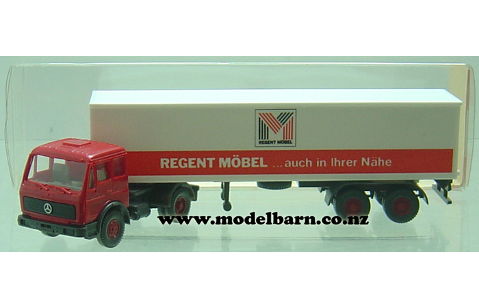 1/87 Mercedes 1619 & Semi-Trailer "Regent Mobel"