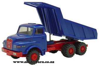 1/87 MAN 26.281 Tip Truck (blue & red)-man-Model Barn