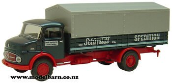 1/87 Mercedes L 1113 Covered Truck "Schmidt"-mercedes-Model Barn