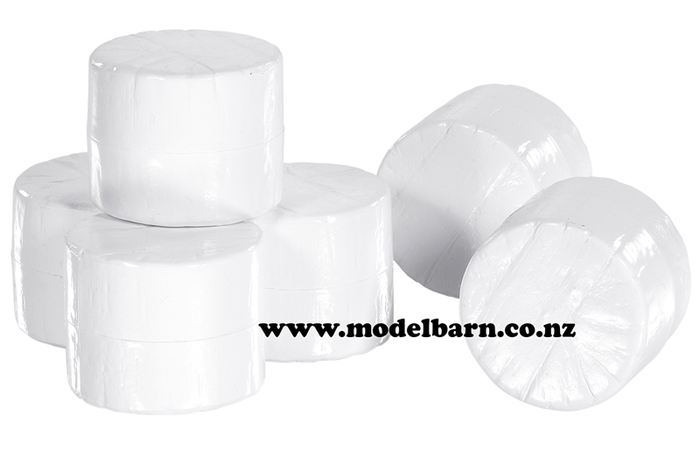 1/32 Round Silage Bales Wrapped (6)