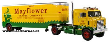 1/43 Kenworth Bullnose & Semi Trailer "Mayflower" (1955) -kenworth-Model Barn