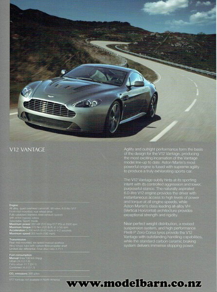 Aston Martin Range Car Brochure - Books & Brochures-Sales