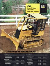 Caterpillar D5C Series III Bulldozer Brochure 1997-caterpillar-Model Barn