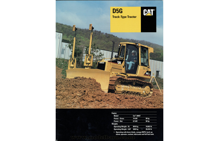Caterpillar D5G Bulldozer Brochure