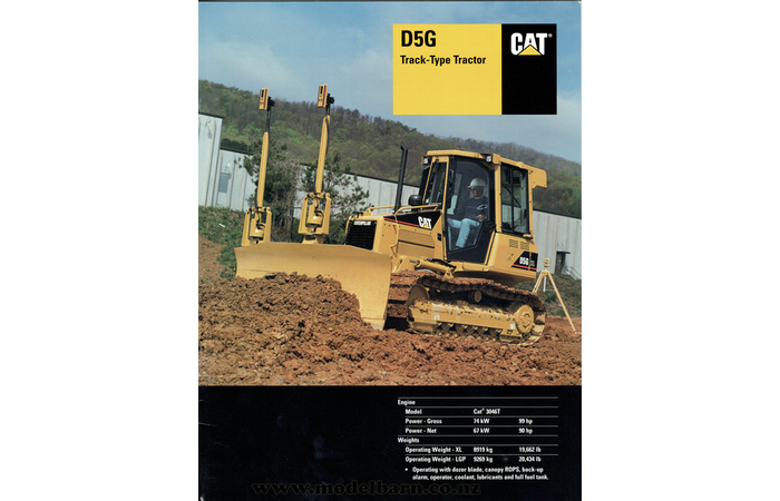 Caterpillar D5G Bulldozer Brochure