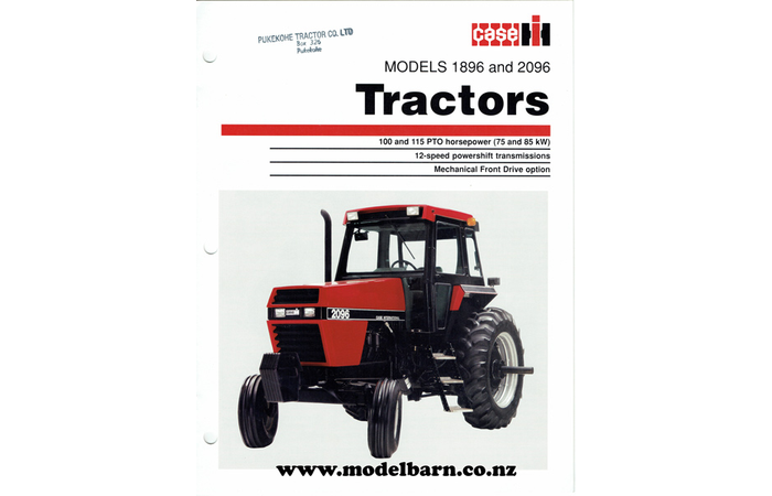 Case-IH 1896 & 2096 Tractors Brochure