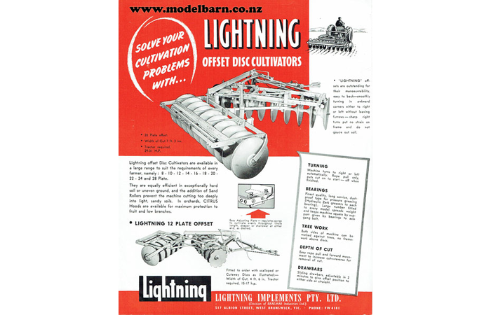 Lightning Offset Disc Cultivators Brochure