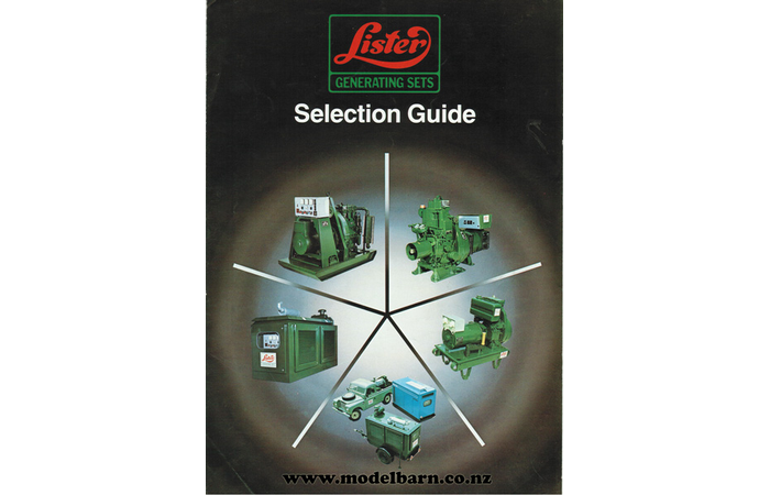 Lister Generator Sets Selection Guide Brochure