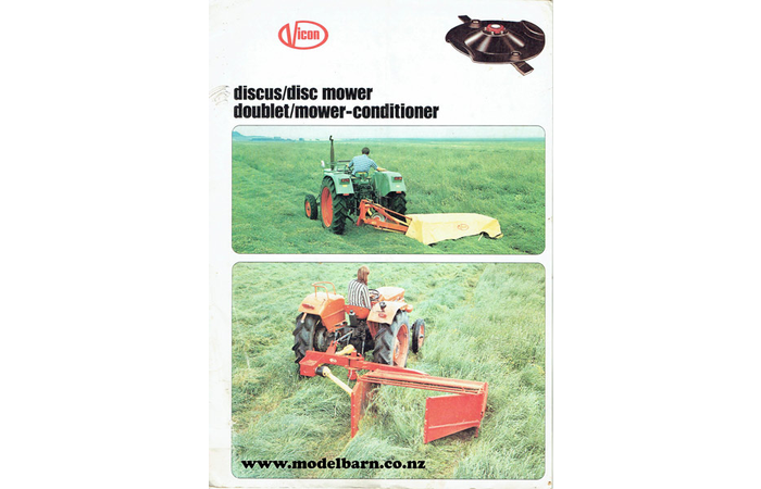 Vicon Disc Mower Sales Brochure