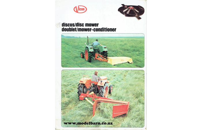 Vicon Disc Mower Sales Brochure