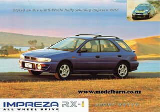 Subaru Impreza RX-i Sport Hatch Car Brochure-nz-brochures-Model Barn