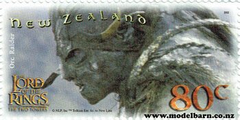 Orc Raider 80c NZ Postage Stamps (x8)-nz-postage-stamps-Model Barn