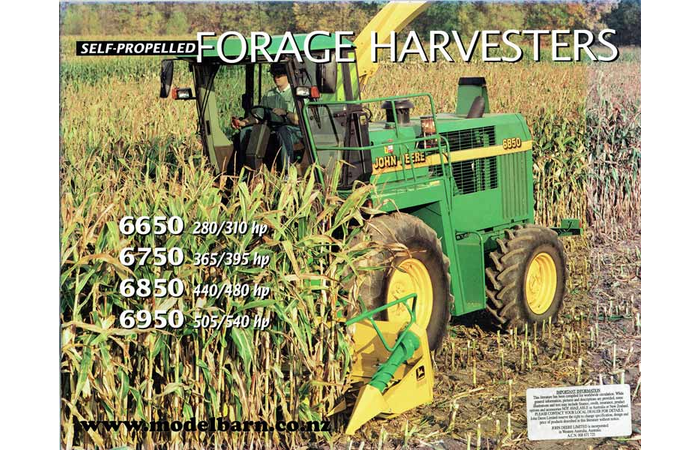 John Deere Self-Proplled Forage Harvesters Brochure 2003