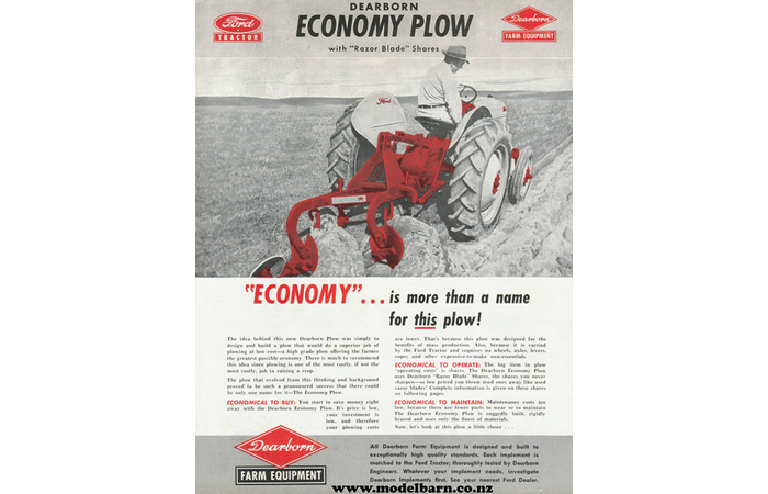 Dearborn Economy Plough Brochure 1950
