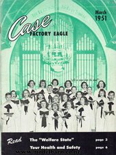 Case Factory Eagle Magazine March 1951-case-Model Barn