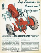 Case VC Tractor & Masterframe Implements Brochure 1941-case-Model Barn