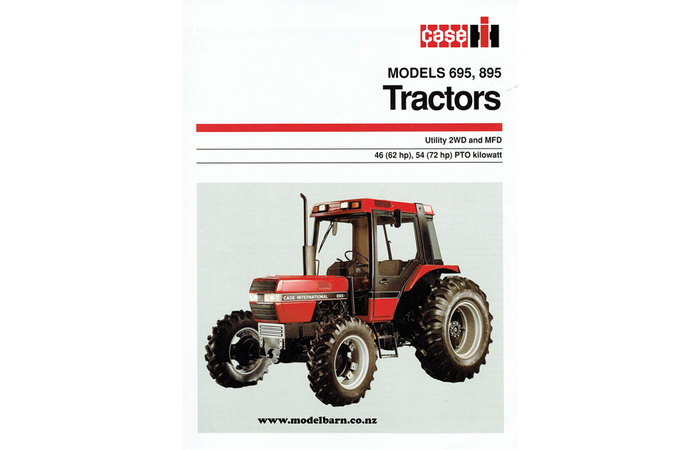 Case-IH 695 & 895 Tractors Brochure 1991
