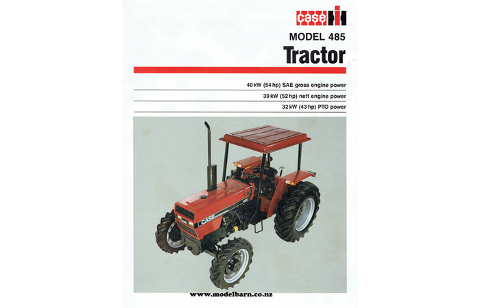 Case-IH 485 Tractor Brochure 1988